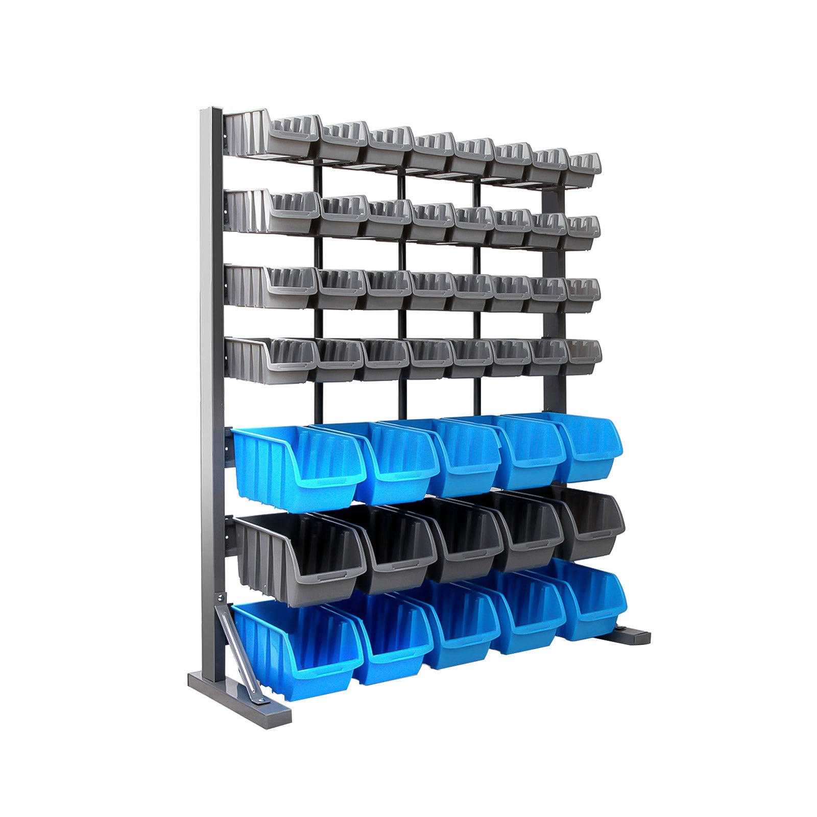 Giantz 47 Storage Bin Rack Wall Mounted Steel Stand – Toolbox Direct