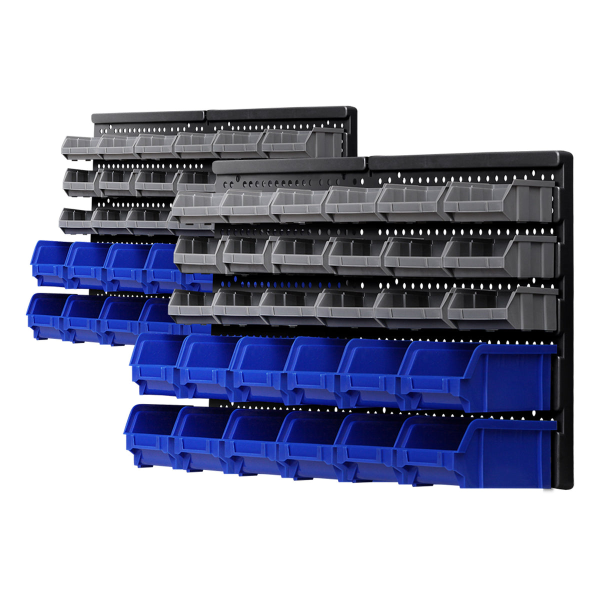 Giantz 60 Storage Bin Rack Wall Mounted – Toolbox Direct