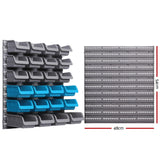 Giantz 44 Storage Bin Rack Wall Mounted Peg Board