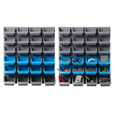 Giantz 48 Storage Bin Rack Wall Mounted Steel Board