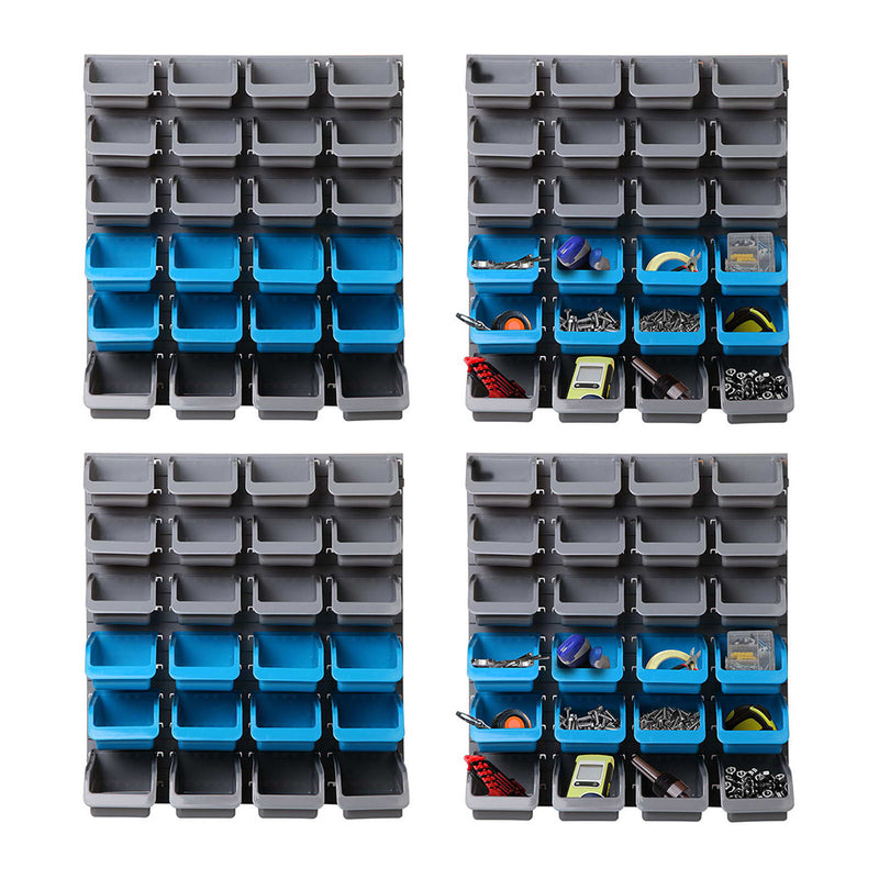 Giantz 96 Storage Bin Rack Wall Mounted