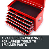 BULLET 9 Drawer Tool Box Chest Organiser Mechanic Garage Storage Toolbox Set